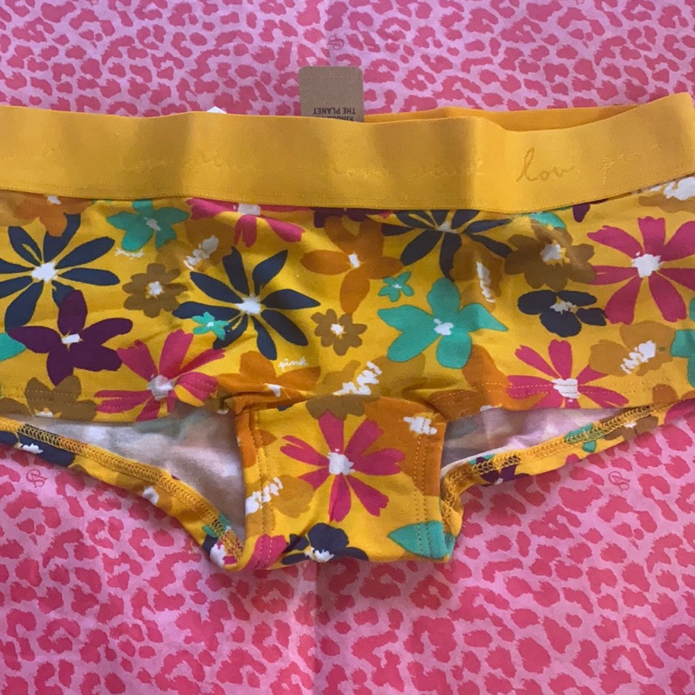 PINK Boy-short Shortie Floral XS XL NWT